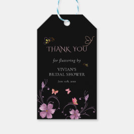 Etiqueta Para Presente Etiqueta de presente do Chá de panela das borbolet