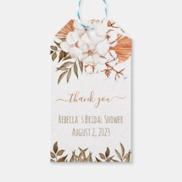 Etiqueta Para Presente Etiqueta de Presente do Chá de panela de Flor de A