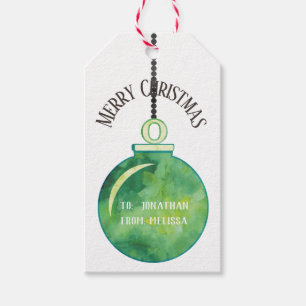 Etiqueta Para Presente Etiqueta de presente do Enfeites de natal personal