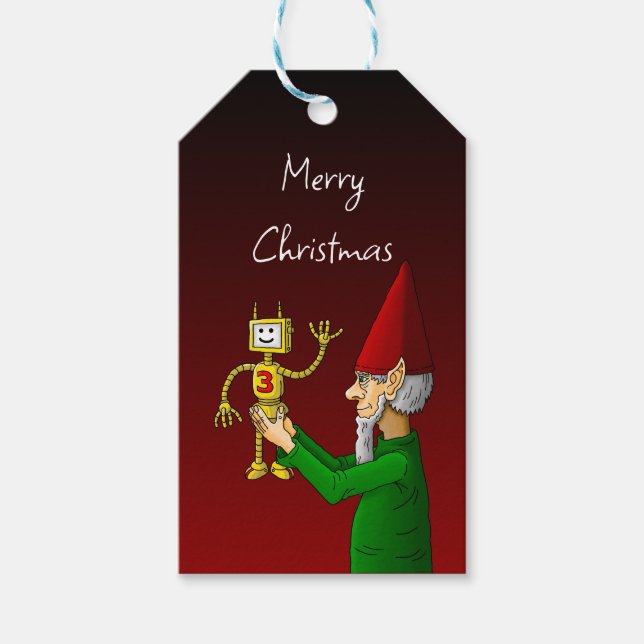 Etiqueta Para Presente Etiqueta de Presente Elf de Natal (Frente)