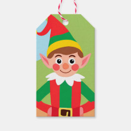 Etiqueta Para Presente Etiqueta de Presente Elf de Natal