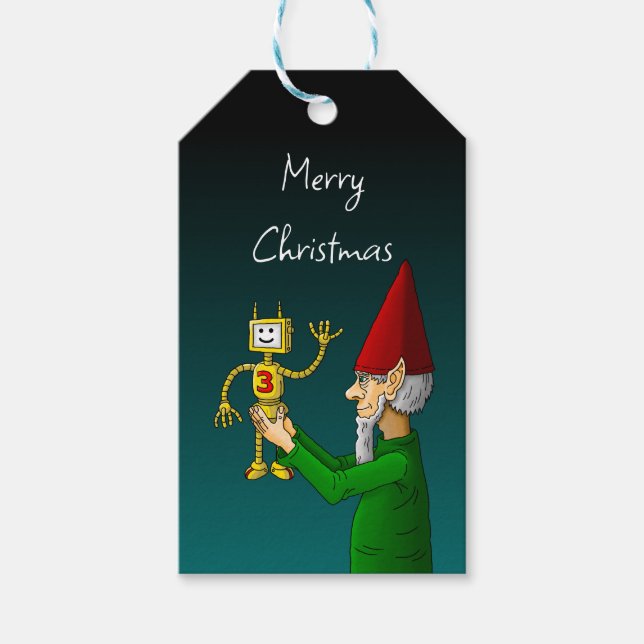 Etiqueta Para Presente Etiqueta de Presente Elf de Natal (Frente)