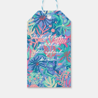 Etiqueta Para Presente Etiqueta de presente em gráfico elegante