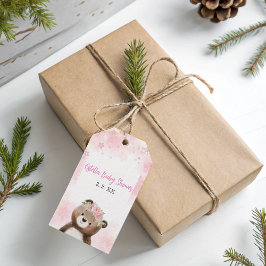 Etiqueta Para Presente Etiqueta de presente floral de Chá de fraldas de m