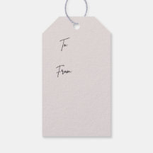 Etiqueta de presente floral verde e branca