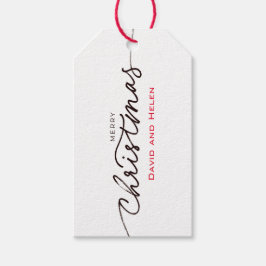 Etiqueta Para Presente Etiqueta de Presente MERRY CHRISTMAS ESCRITO À MÃO