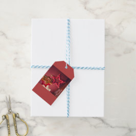 Etiqueta Para Presente Etiqueta de presente moderna "Feliz Natal" rosa co