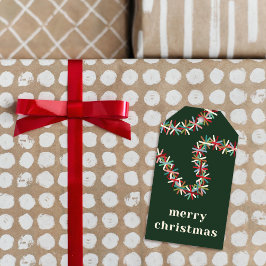 Etiqueta Para Presente Etiqueta de Presente Natal Feliz com Guirlanda de