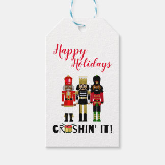 Etiqueta Para Presente Etiqueta de Presente Nutcracker Negro "Crushin' It