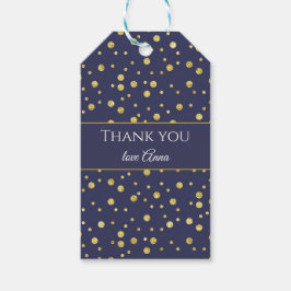 Etiqueta Para Presente Etiqueta de presente personalizada azul marinho co