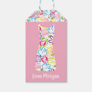 Etiqueta Para Presente Etiqueta de Presente Personalizada com Desvio Flor