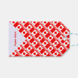 Etiqueta Para Presente Etiqueta de presente personalizada da bandeira do