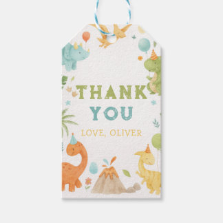 Etiqueta Para Presente Etiqueta de Presente Personalizada de Dinossauro e