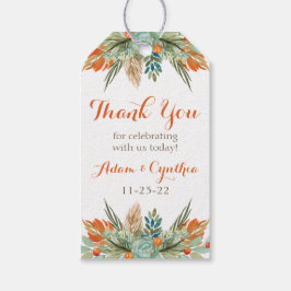 Etiqueta Para Presente Etiqueta de presente personalizada flexível laranj