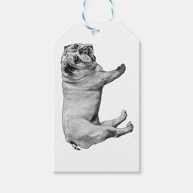 Etiqueta Para Presente Etiqueta de Presente Pine-Ribbon (Frente)