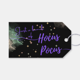 Etiqueta Para Presente Etiqueta de presente preto de Hocus Pocus Hallowee