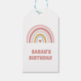 Etiqueta Para Presente Etiqueta de Presente Rosa Arco-íris Personalizada 