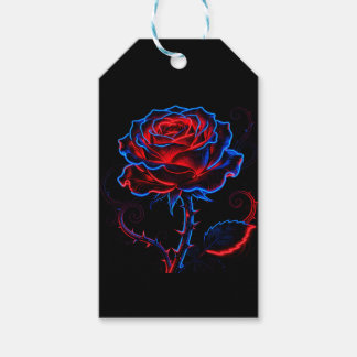 Etiqueta Para Presente Etiqueta de Presente Rosa Azul Neon Vermelho