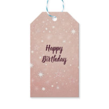 Etiqueta de Presente Rosa | Favor de Partido de Te