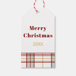 Etiqueta Para Presente Etiqueta de Presente Xadrez de Natal Feliz Férias 