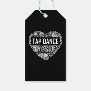 Etiqueta Para Presente Eu Amo Presentes de Dança de Sapateado para Amante
