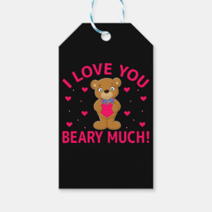 Etiqueta Para Presente Eu Amo Você Beber Muito Urso Teddy