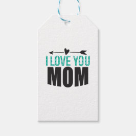 Etiqueta Para Presente Eu Amo Você Mãe Etiqueta de Presente