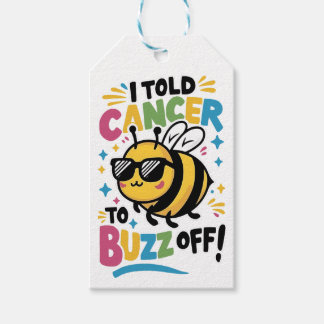 Etiqueta Para Presente Eu disse ao Cancer para o Buzz sair