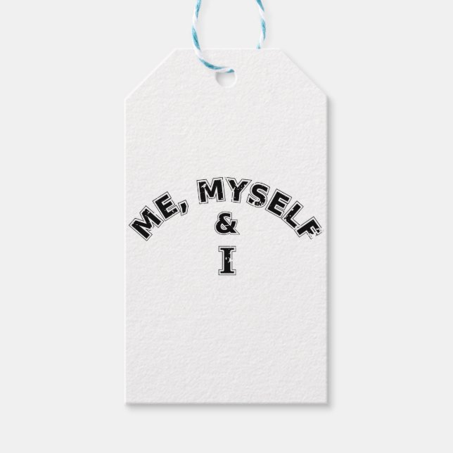 Etiqueta Para Presente Eu Próprio E Eu Típica (Frente)