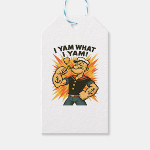 Etiqueta Para Presente Eu Sou O Que Eu Sou O Cartoon De Yam Popeye Cito C