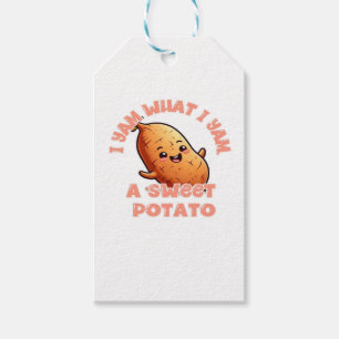 Etiqueta Para Presente Eu Sou O Que Eu Sou, Um Clássico De Batata Doce