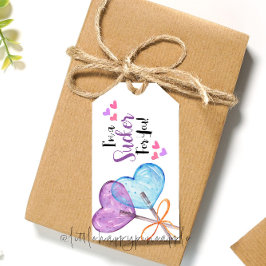 Etiqueta Para Presente Eu sou um idiota para você Namorados Card