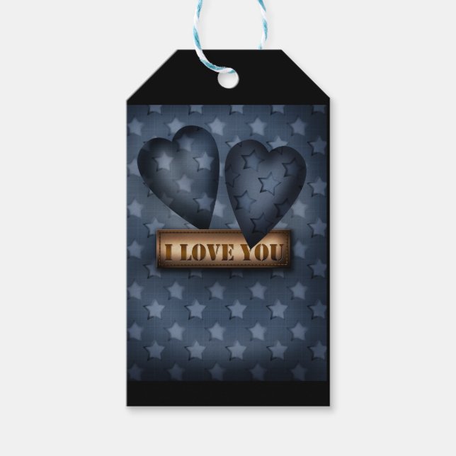 Etiqueta Para Presente Eu te amo (Frente)