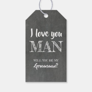 Etiqueta Para Presente Eu te amo padrinho de casamento engraçado do home