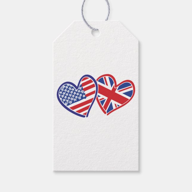 Etiqueta Para Presente EUA — UK-Love (Frente)