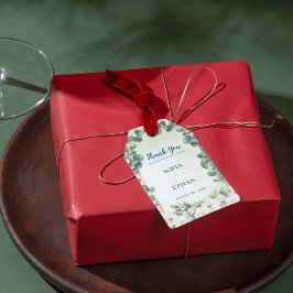 Etiqueta Para Presente Eucalipto Verde Favor de Casamento Agradecimento B