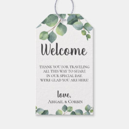 Etiqueta Para Presente Eucalyptus deixa o saco de boas-vindas