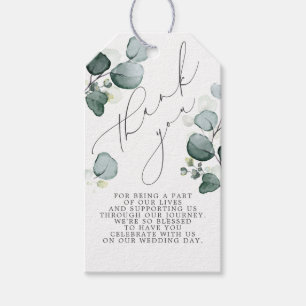 Etiqueta Para Presente Eucalyptus deixa verde elegante Obrigado