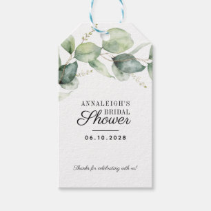 Etiqueta Para Presente Eucalyptus Greenery Obrigado Chá de panela
