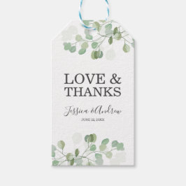 Etiqueta Para Presente Eucalyptus Wedding Favor Gift Tags Botânico Verde