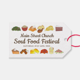 Etiqueta Para Presente Evento de Comida de Soul Festival Cozinhar da Cuis