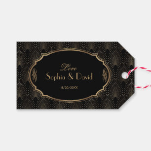 Etiqueta Para Presente Excelente Charm Gatsby Vintage 1920 Art Casamento