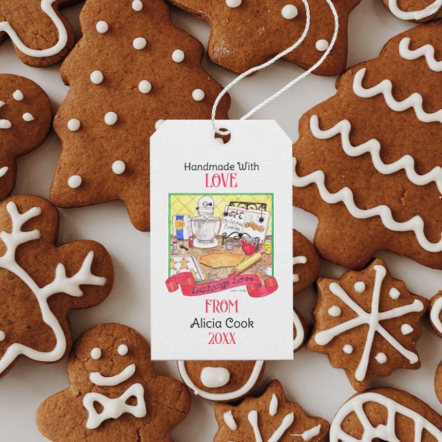 Etiqueta Para Presente Exchange Love Personalizado Manualmente (Criador carregado)