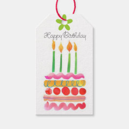 Etiqueta Para Presente Explodir as velas de aniversário com marcas de pre