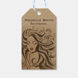 Etiqueta Para Presente Extensões Hair Do Estilo De Cabelo De Onda Chic Se
