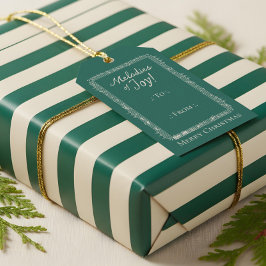 Etiqueta Para Presente Fa La Vintage Sheet Music Personalizada De