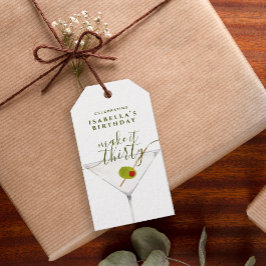 Etiqueta Para Presente Faça-o 30 aniversário de 30 anos da Martini