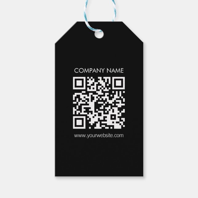 Etiqueta Para Presente Faça um código QR instantaneamente | Design simple (Frente)