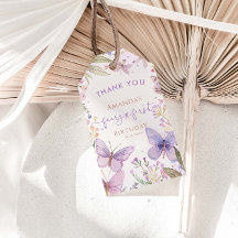 Fada Primeira Garota de Aniversário Obrigado