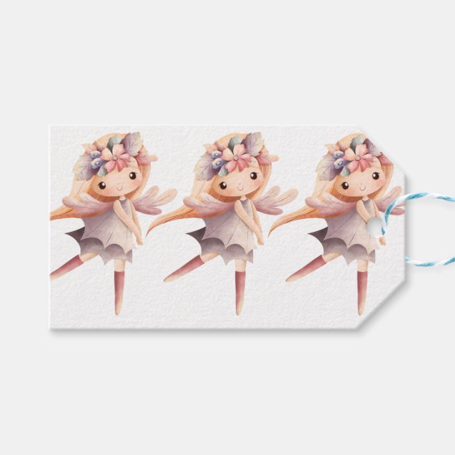 Etiqueta Para Presente Fada Wonderland Collection Whimssic Fairy (Frente (horizontal))